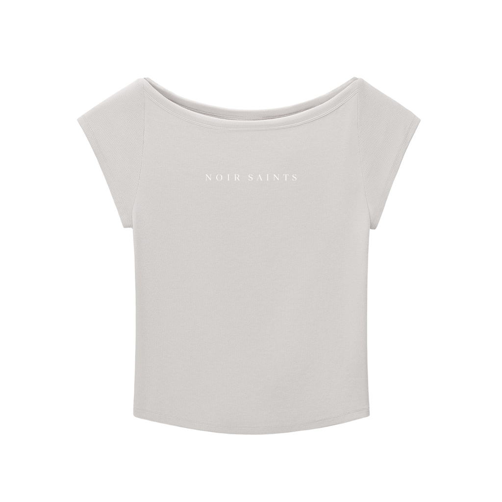 Noir Softline Wide Neck T-Shirt