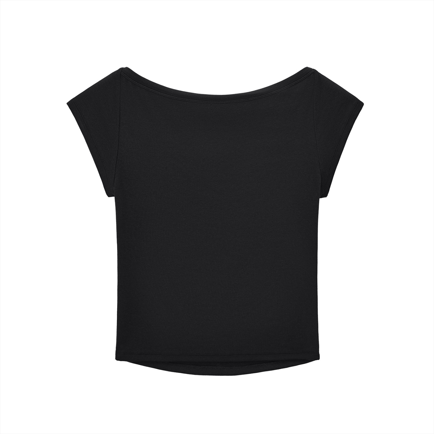 Noir Softline Wide Neck T-Shirt