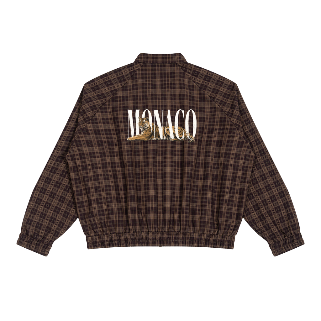 Monaco Tiger Plaid Track Jacket