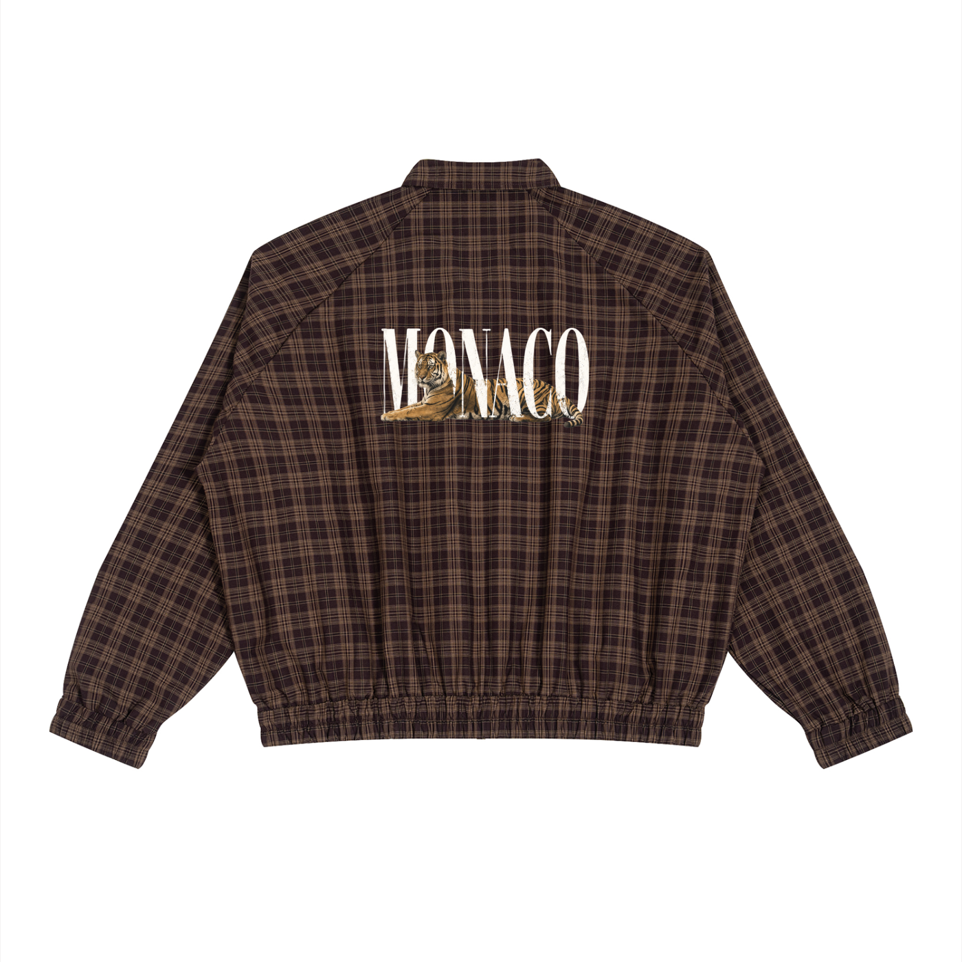 Monaco Tiger Plaid Track Jacket