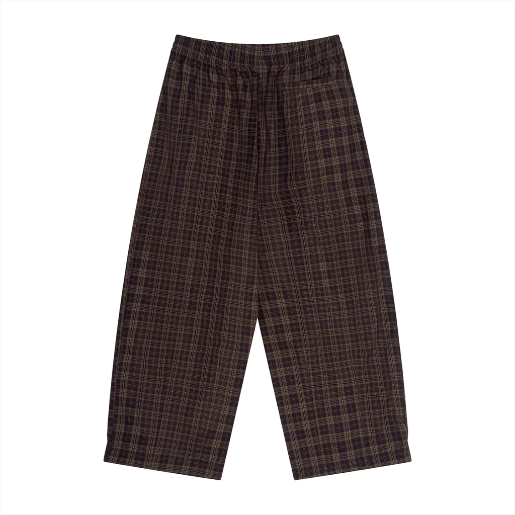 Heritage Plaid Wide-Leg Pants