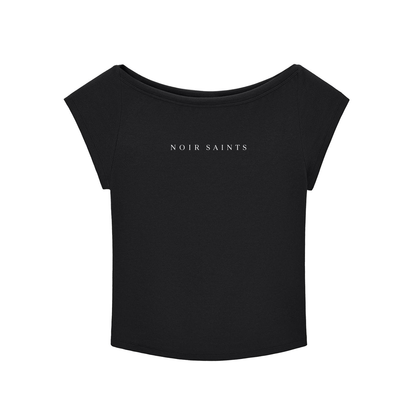 Noir Softline Wide Neck T-Shirt
