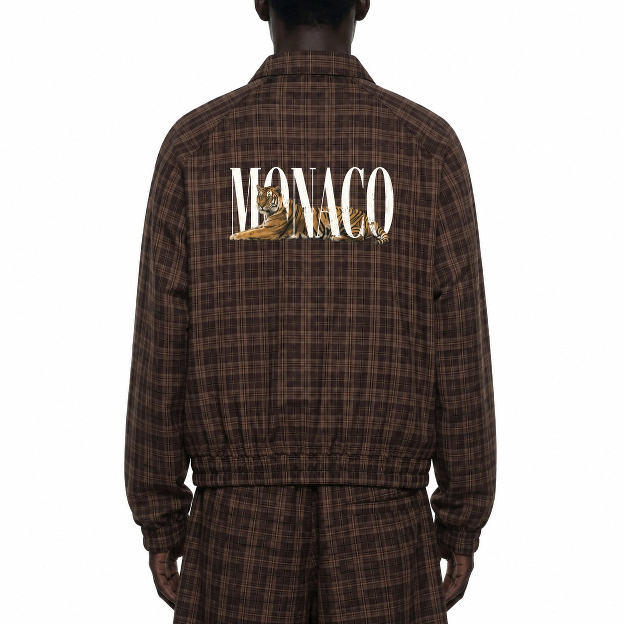 Monaco Tiger Plaid Track Jacket